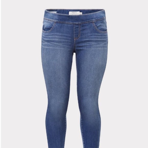 Torrid Lean Jean/Jegging Size 18 Short Medium Wash - Picture 4 of 4